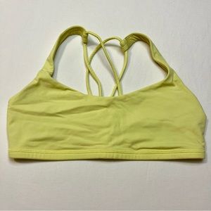 Lululemon Free To Be Sports Bra in Yellow